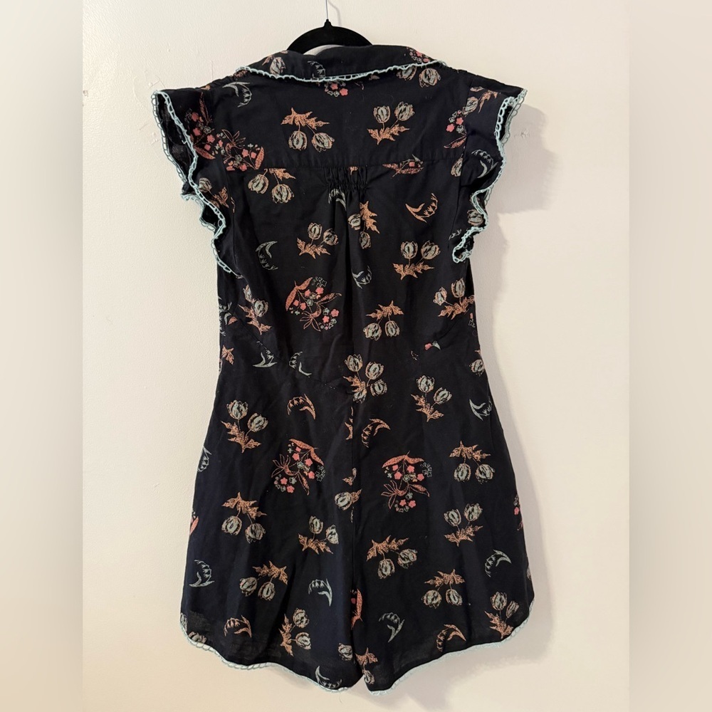 Free People Good Things Floral Embroidered Romper - Picture 6 of 8
